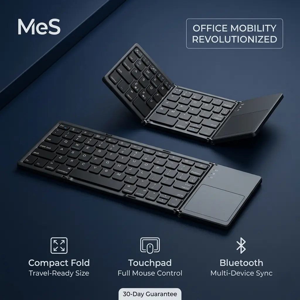 MeS - Folding Bluetooth Keyboard